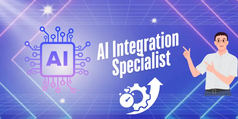 Ai Integration Specialist Business Tech AI Integration Specialist utilizing artificial intelligence technology to enhance business efficiency and decision-making