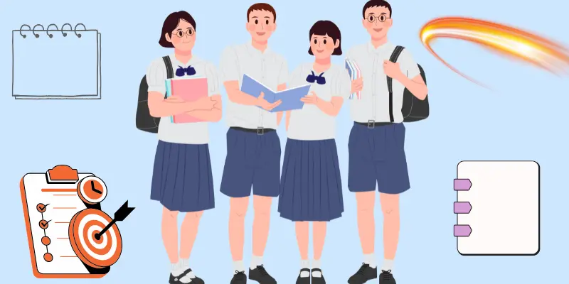 Illustration of habit tracking benefits for students.